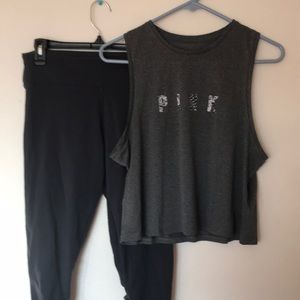 Pink Victoria’s Secret grey workout bundle